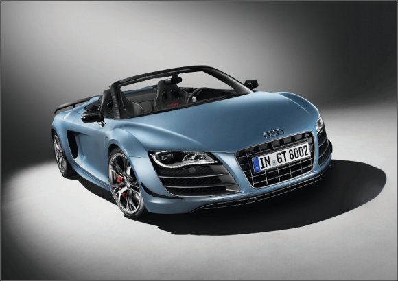 Wiatr we wosach w R8 GT Spyder