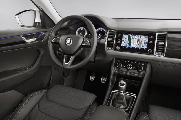 Nowa Skoda Kodiaq od wntrza