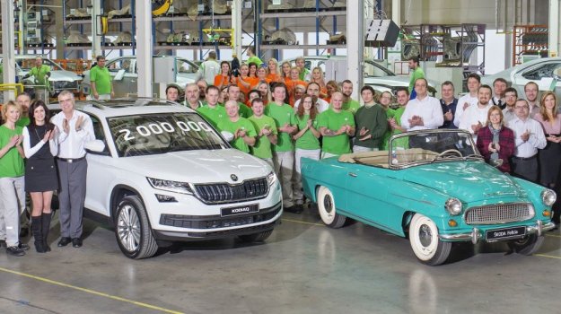 Skoda Kodiaq dwumilionowym samochodem zakadu Kvasinach