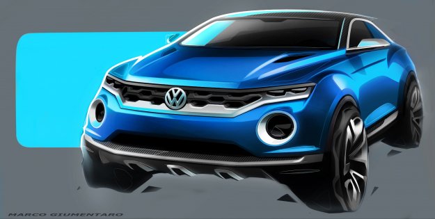 Volkswagen T-Roc, koncept uchylajcy przyszo niemieckich SUVw